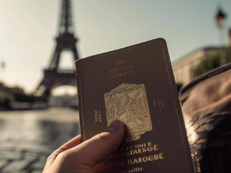 man holding passport